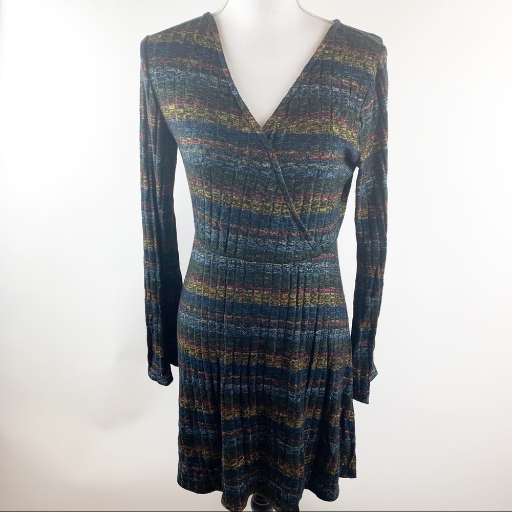 Mossimo Supply Co. Long sleeve stripped dress M